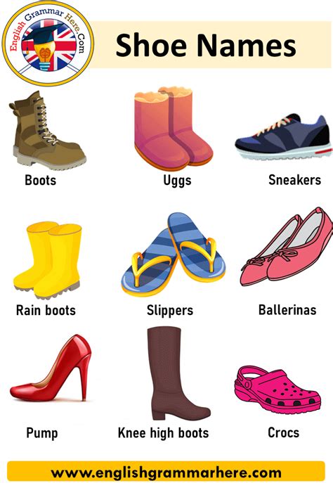 shoes in british english